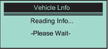 VXDAS Automobile OBD Diagnostic Instrument User Manual - reading the vehicle information