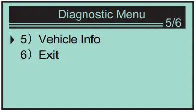 VXDAS Automobile OBD Diagnostic Instrument User Manual - vehicle information