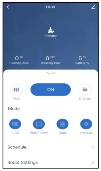 KALORIK R1 HUVI Robot Vacuum - APP CONTROLS