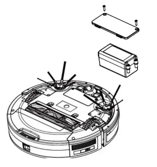 KALORIK R1 HUVI Robot Vacuum - BATTERY