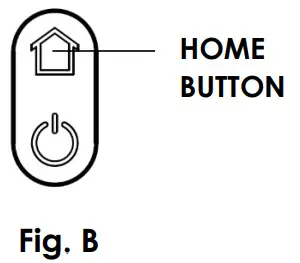 KALORIK R1 HUVI Robot Vacuum - Button