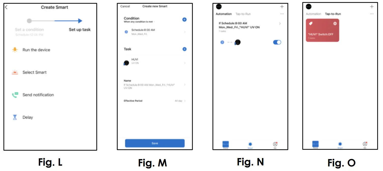 KALORIK R1 HUVI Robot Vacuum - SCHEDULE CLEANINGS 3
