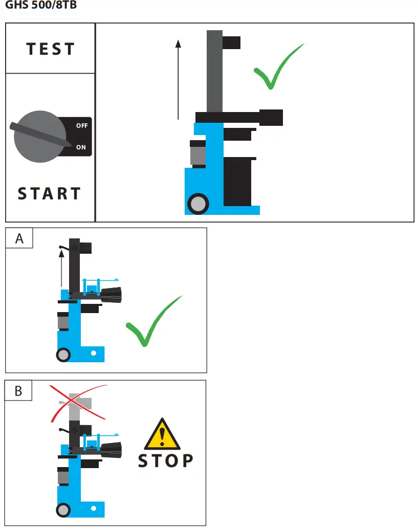 Gude vGHS 500 8TB Petrol Wood Log Splitter - fig 10