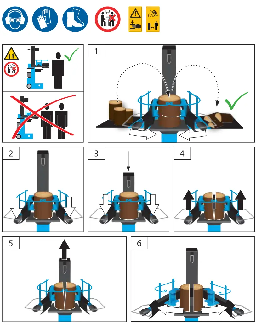 Gude vGHS 500 8TB Petrol Wood Log Splitter - fig 12