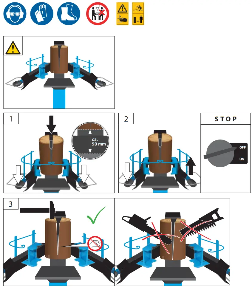 Gude vGHS 500 8TB Petrol Wood Log Splitter - fig 13