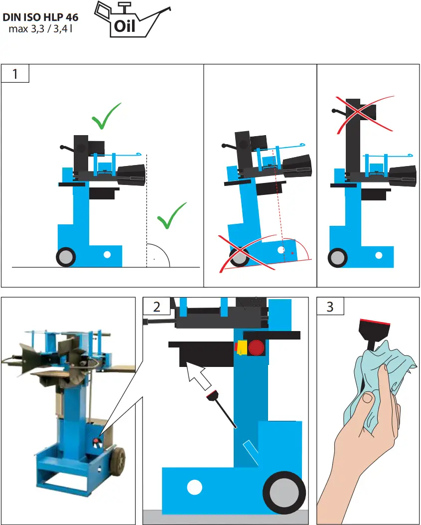 Gude vGHS 500 8TB Petrol Wood Log Splitter - fig 6