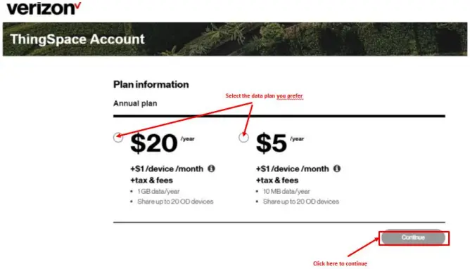 Verizon SIM sign-up procedure