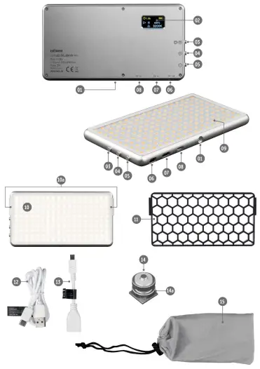 DORR SVL-180 PB PRO Slim LED Video Light-fig2