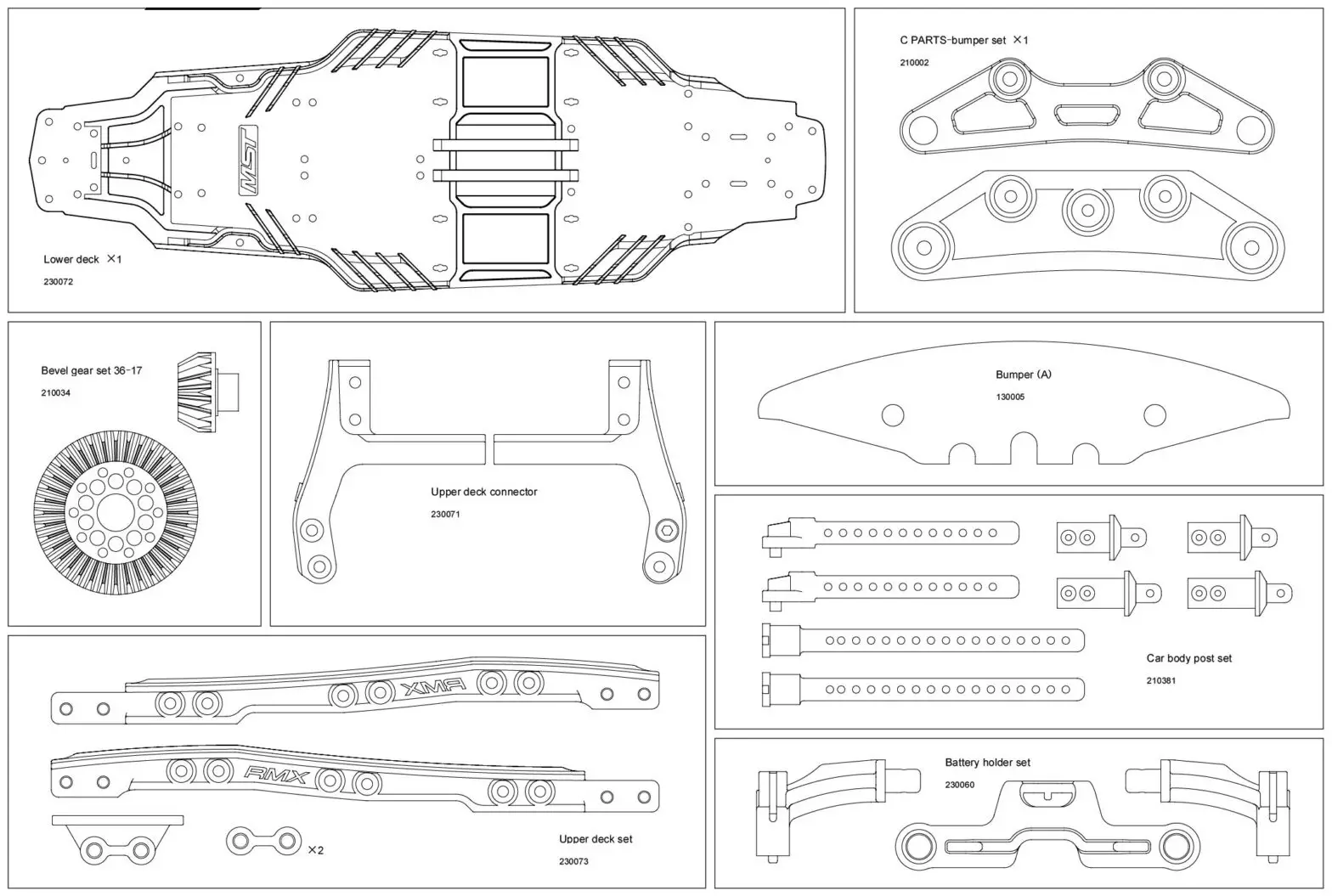 MST RMX 2 0 2WD Brushless RTR Drift Car - Parts 4