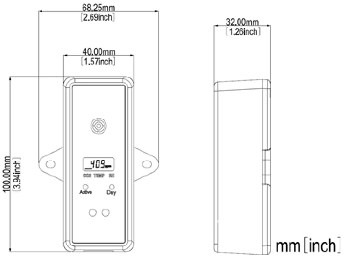 CO2METER RAD 0502 Controller and Sensor for Grow Rooms - Fig 44