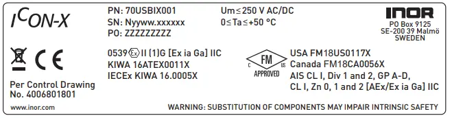 INOR 70CFGUSX01 Ex-Certified Configuration Kit for Transmitters-fig3