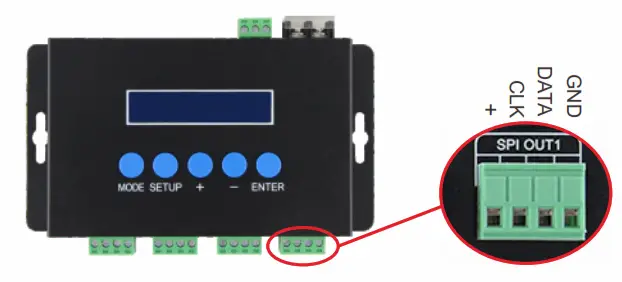 iPixel LED SPI DMX Ethernet Pixel Light Controller - controller 1