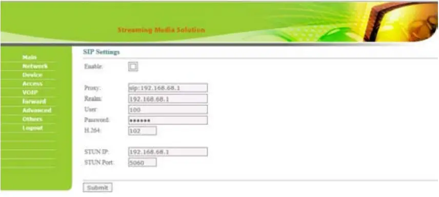 SIP Settings