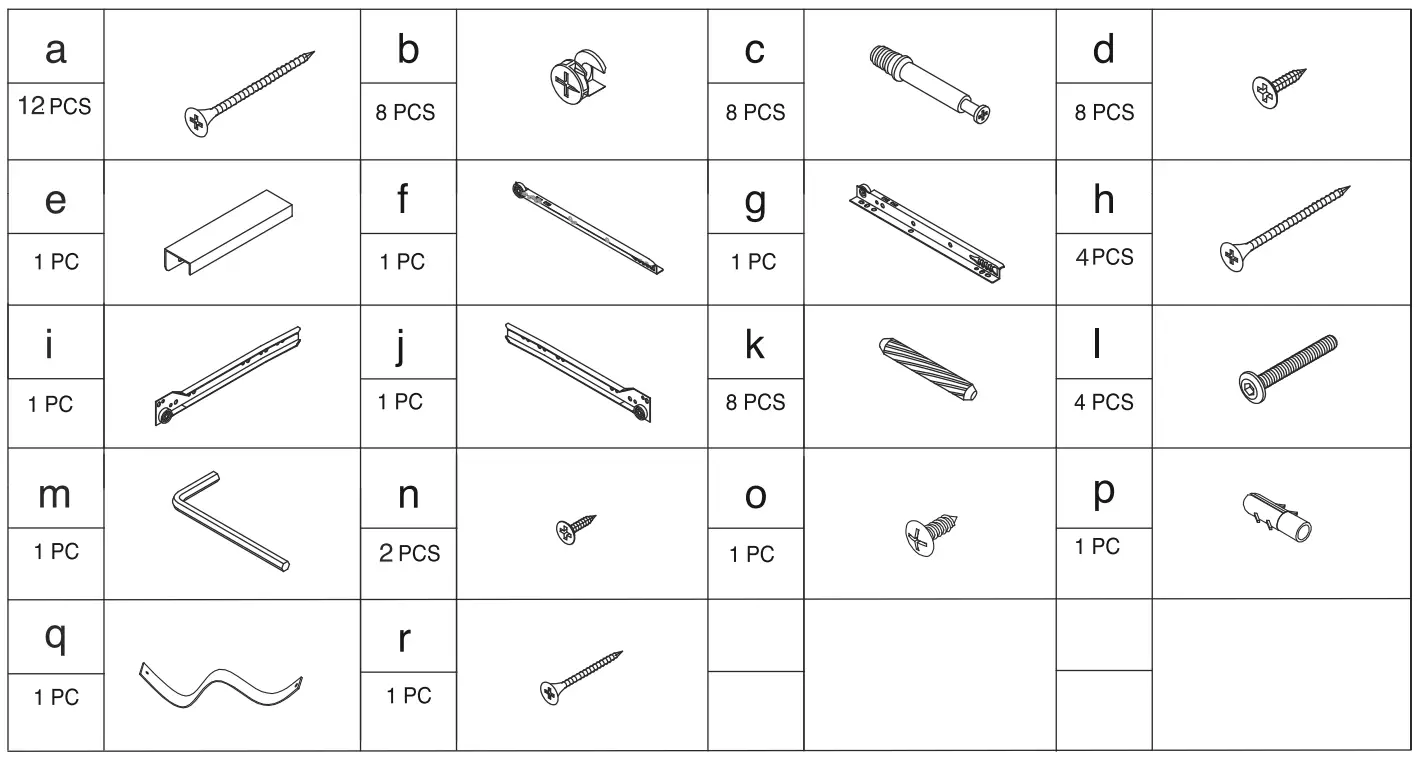Anmytek H0010 Rattan End Side Table - fig