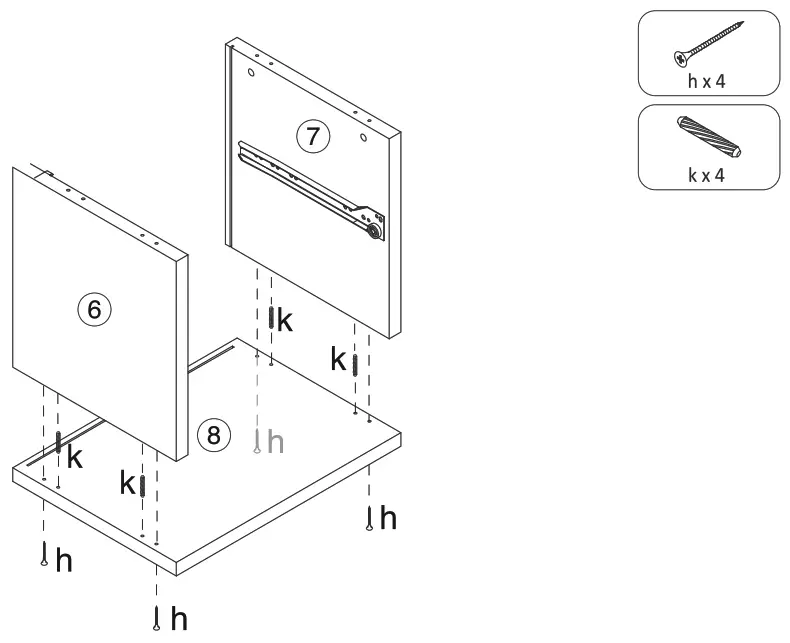 Anmytek H0010 Rattan End Side Table - fig3