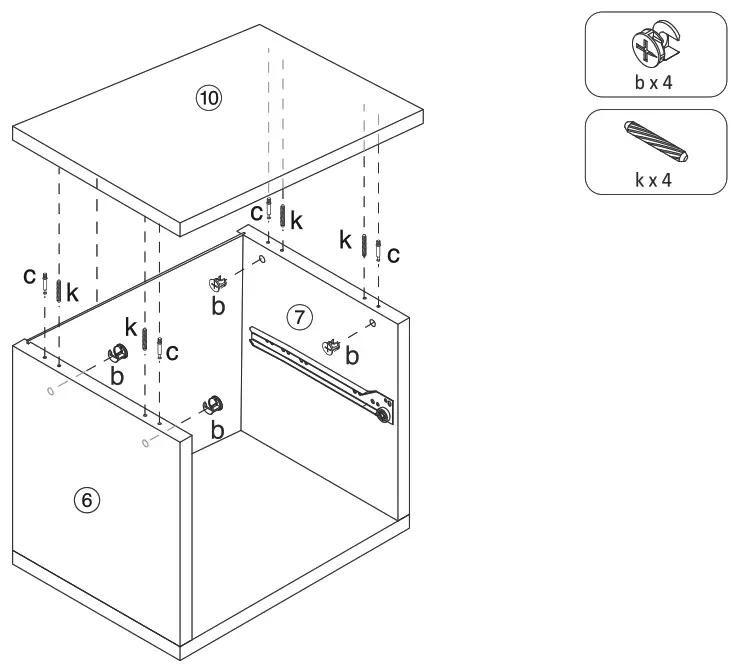 Anmytek H0010 Rattan End Side Table - fig6