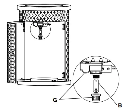 HAMPTON BAY 52105 17 in Outdoor Gas Fire Pit Column-fig4