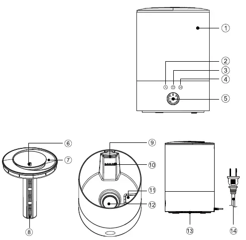 Humidifiers-HMAW-25US-Ultrasonic-Humidifier-FIG-1