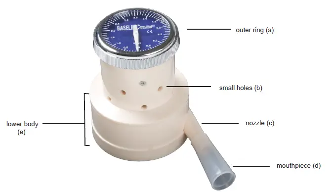 BASELINE 12-1710 Windmill-Type Spirometer fig (3)