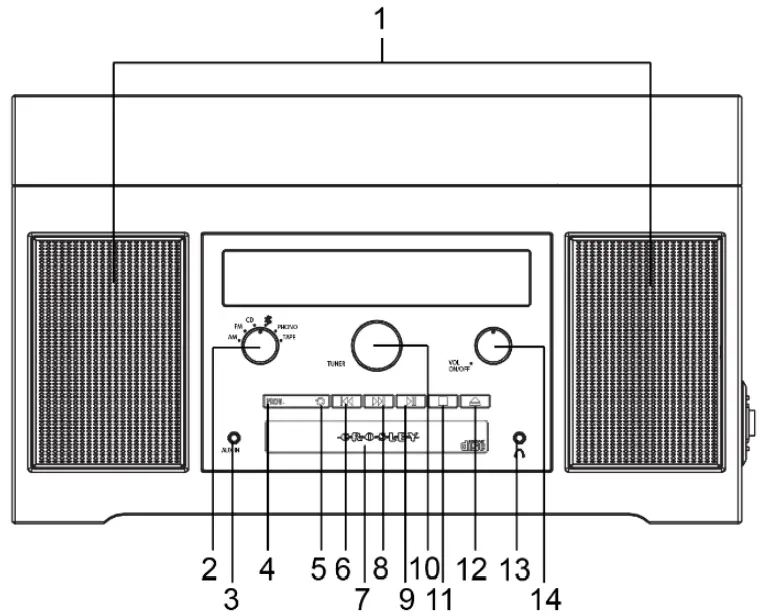 CROSLEY CR7018A Haydn Entertainment Center - FIG 1