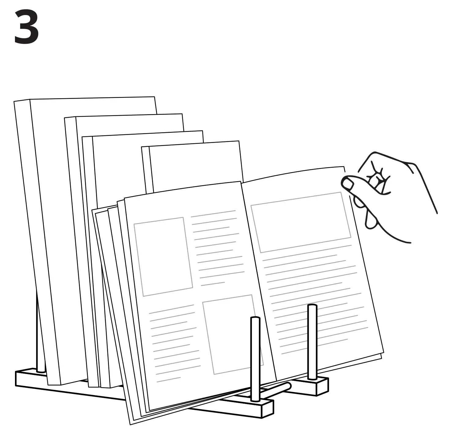IKEA OSTBIT BOOK HOLDER Repurposeful - Step 3