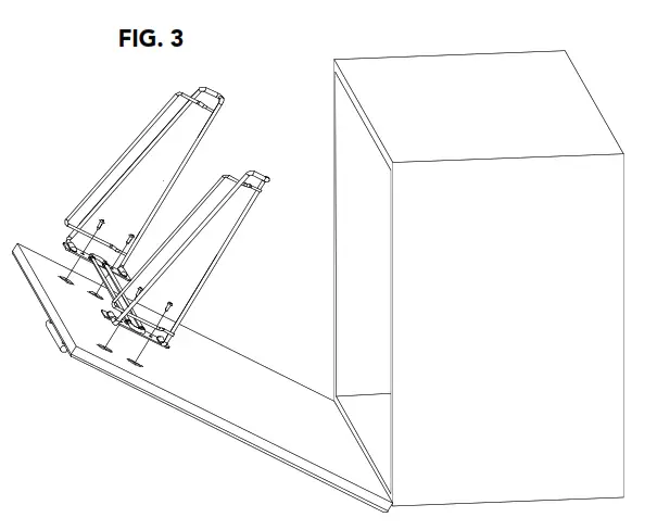 REV-A-SHELF CTOHSL-24-1 Sidelines 24 in. Wired Frame Fabric Laundry Hamper Basket - FIG. 3