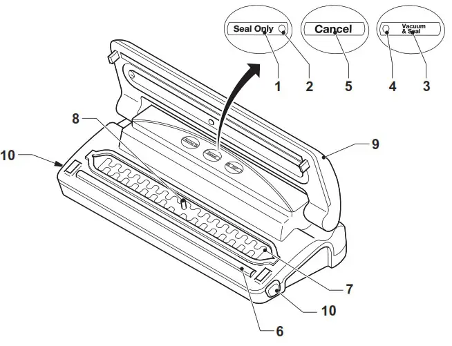 PRINCESS 492967 Vacuum Sealer - overview