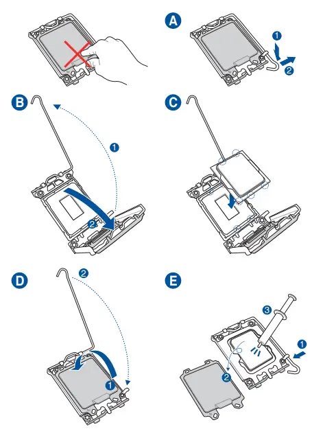 ASUS PRIME Z790-P Motherboard - Install the CPU