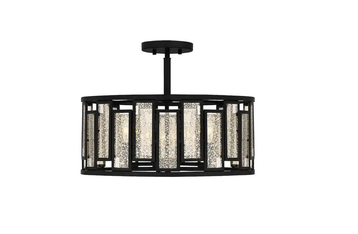 Quoizel Qsf5600mbk 4-light Matte Black Semi-flush Mount Installation Guide Quoizel Qsf5600mbk 4-light Matte Black Semi-flush Mount Installation Guide