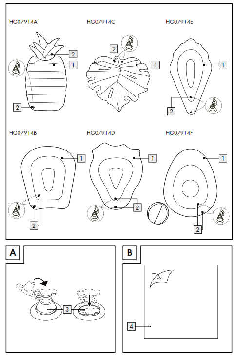 CRIVIT Inflatable Pool Float - 1