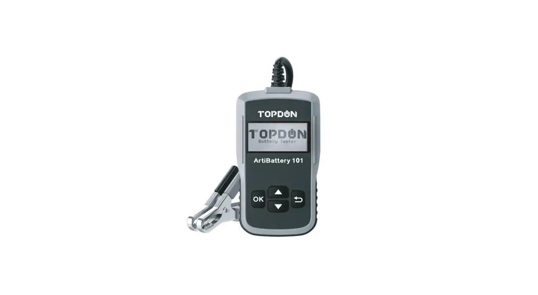 Topdon Artibattery 101 12v Battery Tester 100-2000 Cca User Manual