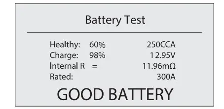TOPDON ArtiBattery 101 12V Battery Tester 100-2000 CCA - Figure 7