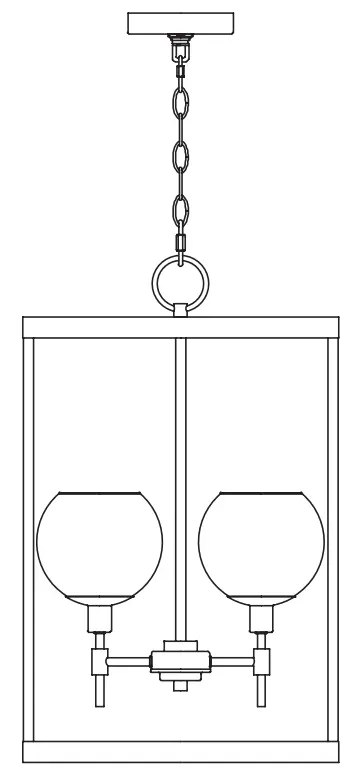 Hunter 19752 Xidane 3 Light 15 inch Alturas Gold Foyer Pendant Ceiling Light