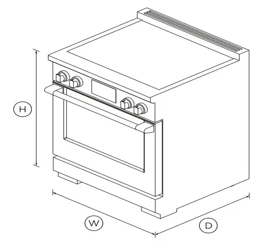 FISHER PAYKEL RIV3-304 30 Inch 4 Zones Induction Range - Figure 1
