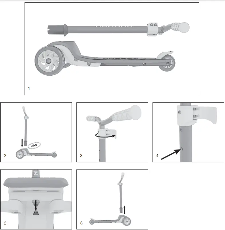 HUDORA Tri Kickboard-fig8