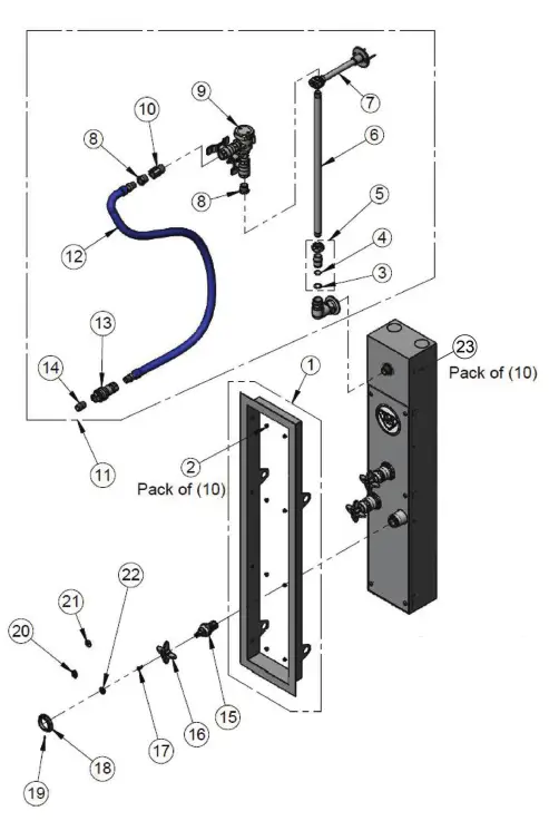 TandS B 1460 SMB, B 1460 RMB EasyInstall Hose Reel Cabinet Series - fig