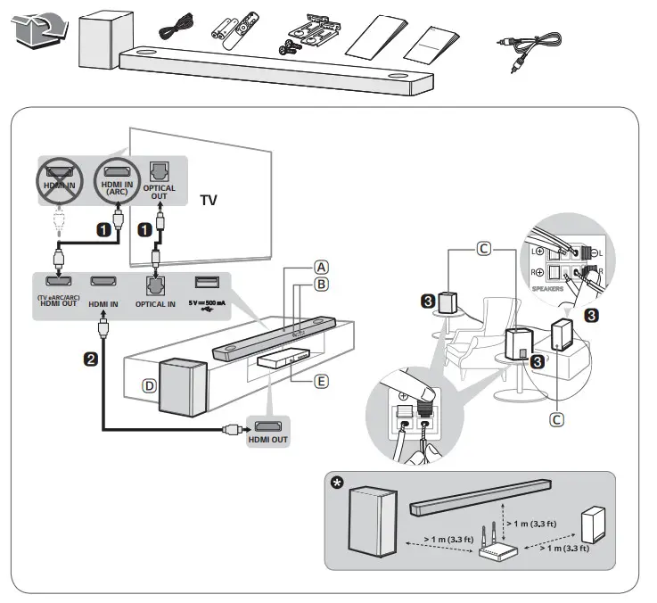 LG SP9YA Wi-Fi Sound Bar- 1