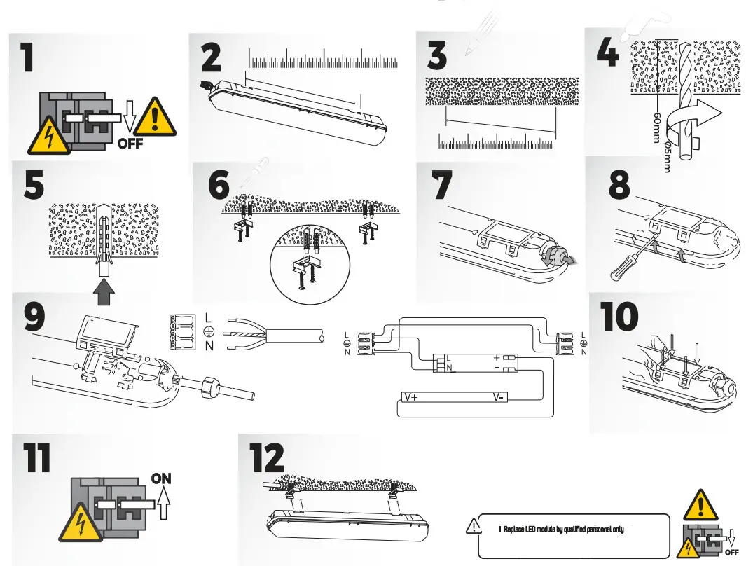 LED s light 2400229 LED Luminaire with Strip - Figure 1
