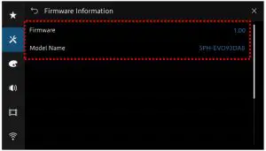 Firmware Information