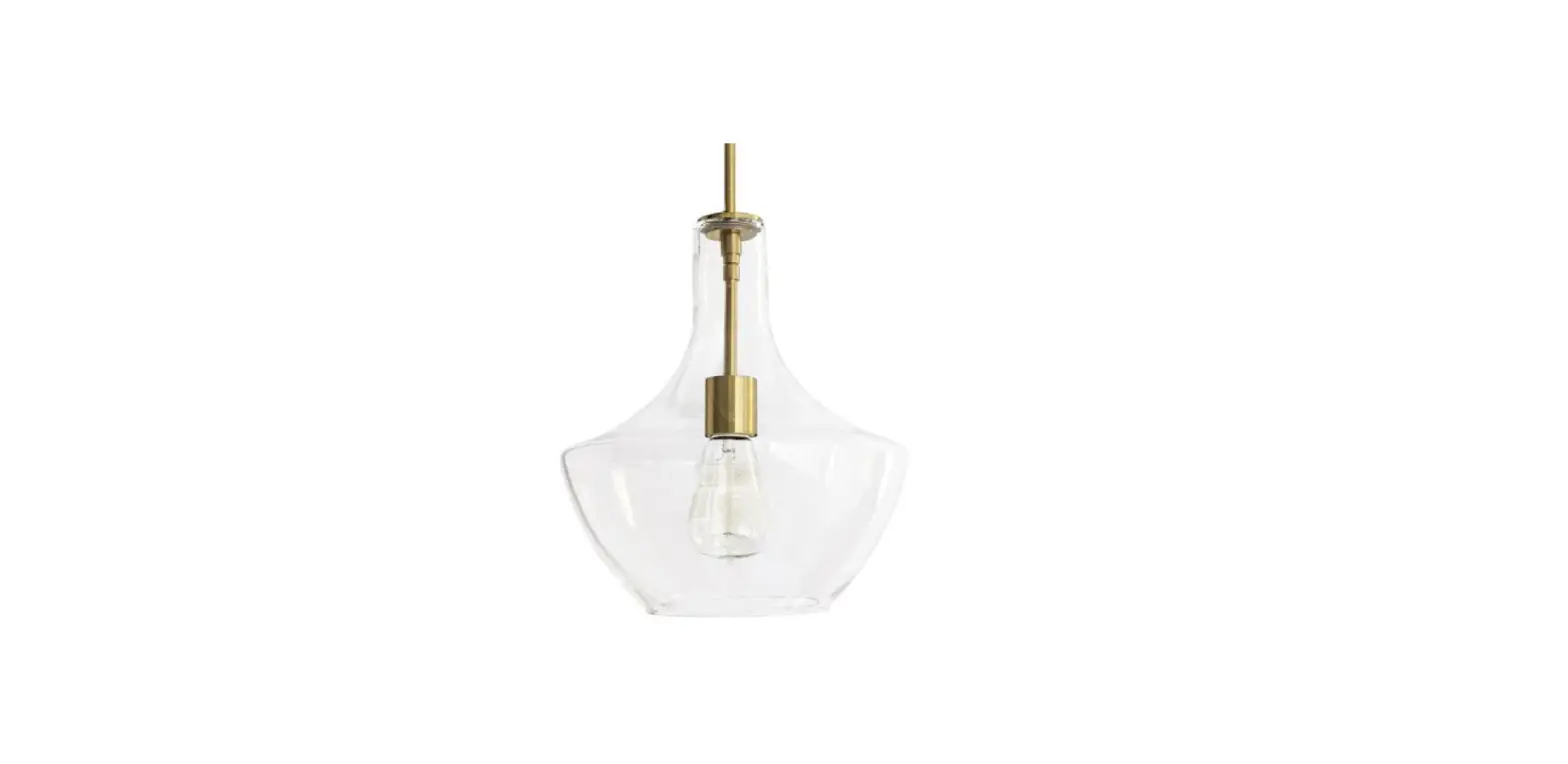 Dainolite Ptl-101p Petalite Aged Brass Modern-contemporary Clear Glass Teardrop Pendant Light Installation Guide