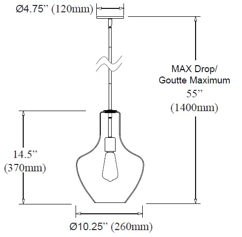 Dainolite-PTL-101P-Petalite-Aged-Brass-Modern-Contemporary-Clear-Glass-Teardrop-Pendant-Light-FIG-7