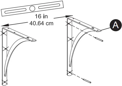 PROJECT SOURCE 46356PHXLG Shelf Bracket B01