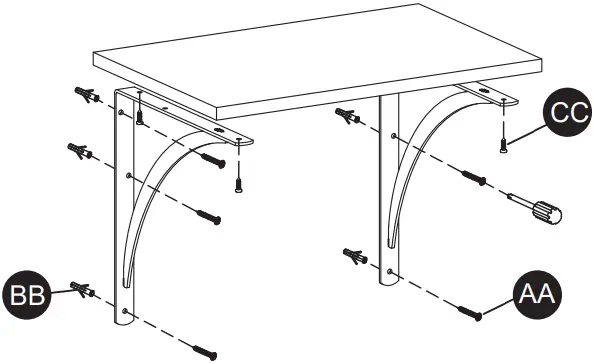 PROJECT SOURCE 46356PHXLG Shelf Bracket B03