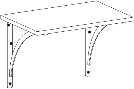 PROJECT SOURCE 46356PHXLG Shelf Bracket B04