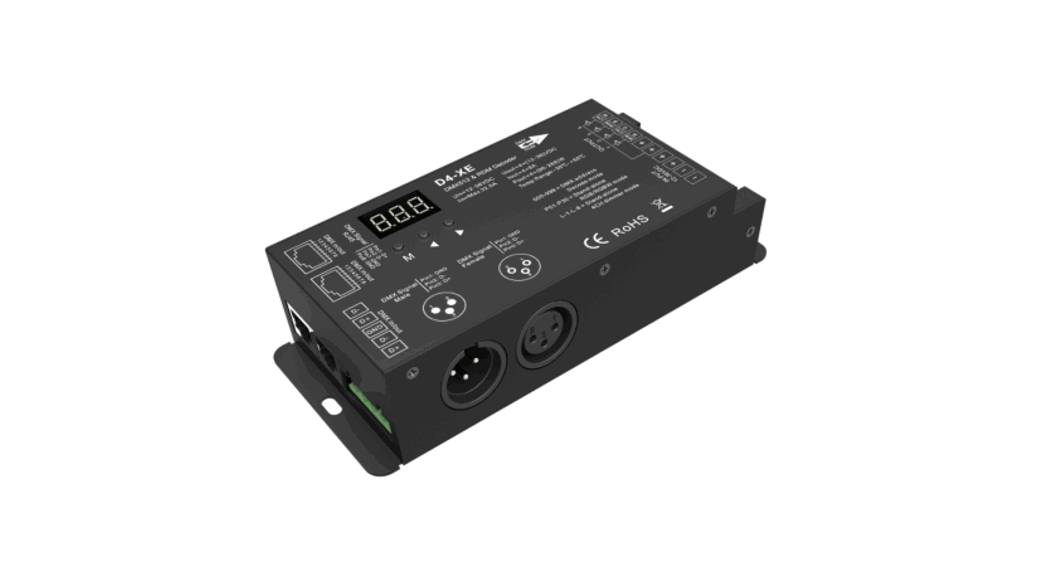 Skydance D4-xe 4 Channel Constant Voltage Dmx512 & Rdm Decoder User Manual