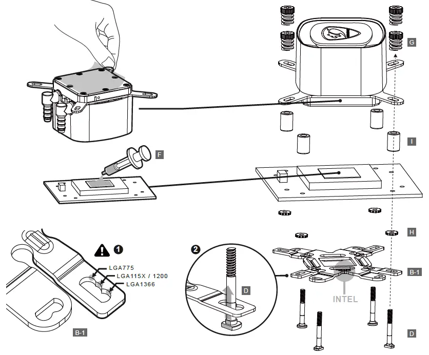 COUGAR Poseidon LT 240 High Performance AIO Liquid Cooler - 2