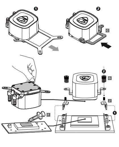 COUGAR Poseidon LT 240 High Performance AIO Liquid Cooler - 7