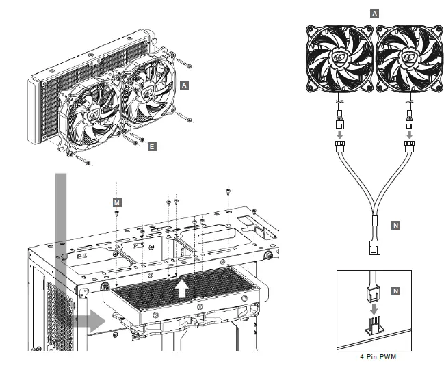 COUGAR Poseidon LT 240 High Performance AIO Liquid Cooler - 8