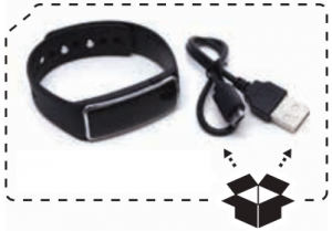 Unpack Activity Tracker and USB Cable