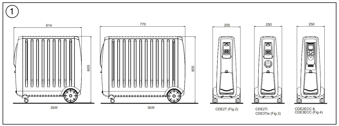 Dimplex CDE2T Cadiz Oil Free Radiators - Pic1